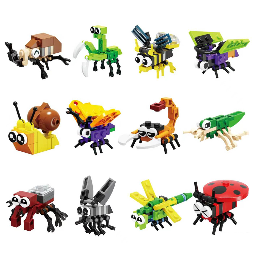 12pcs/set Insect Kingdom Build - đánh giá và giá Kingdom Kids Education