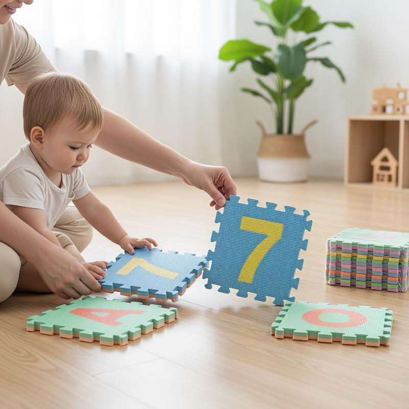 Non-Toxic PE Foam Puzzle Play  - đánh giá và giá Number Puzzle Foam