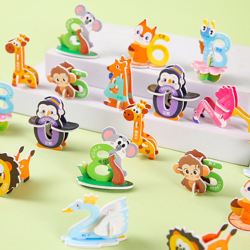 3D Cartoon Animal Number Foam  - đánh giá và giá Number Puzzle Foam