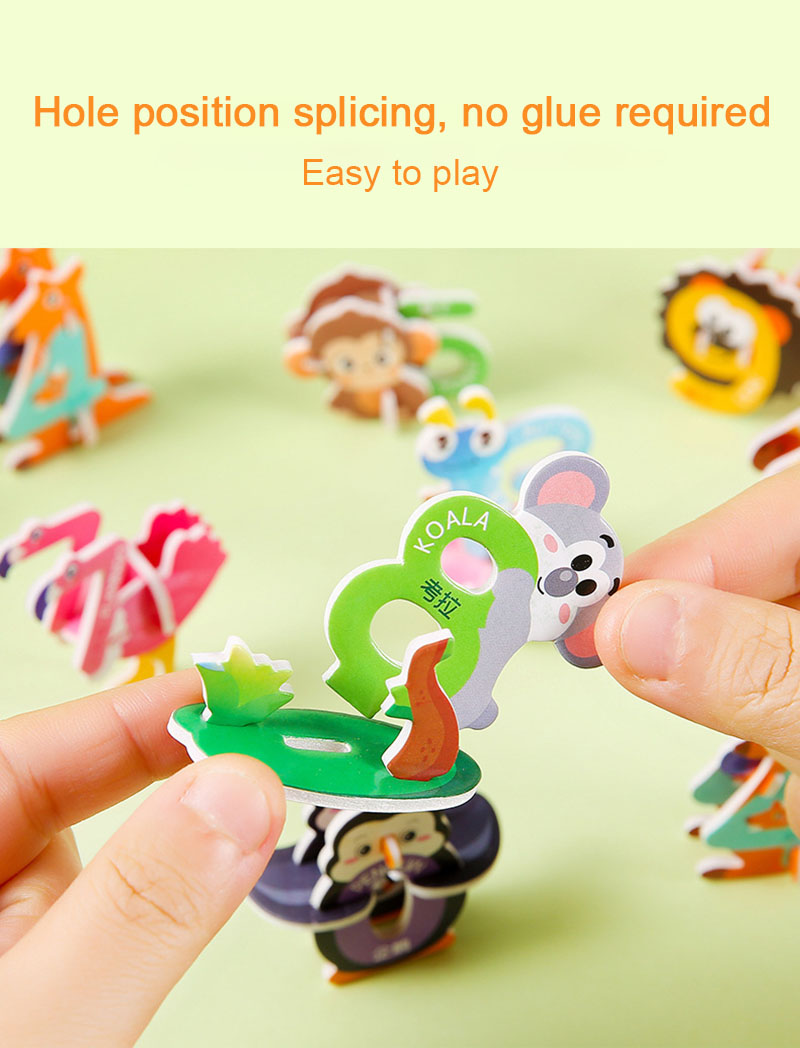 3D Cartoon Animal Number Foam  - đánh giá và giá Number Puzzle Foam