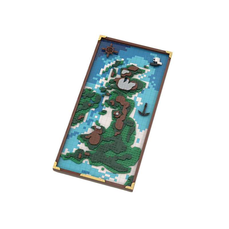 1509pcs MOC Topographic Map Th - đánh giá và giá Kingdom Kids Education