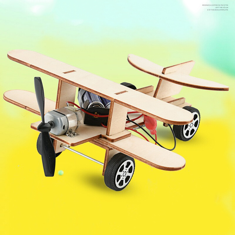 STEM Wooden Electric Biplane M - đánh giá và giá Kingdom Kids Education